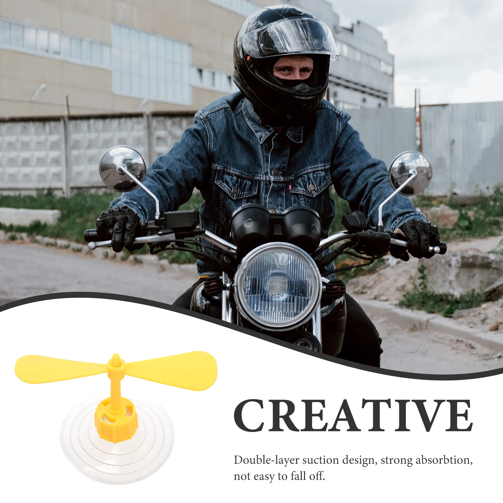 10Pcs Motorcycle Decor Dragonfly Suction Cup Easy Install Double Layer Suction Creative Lovely Decoration