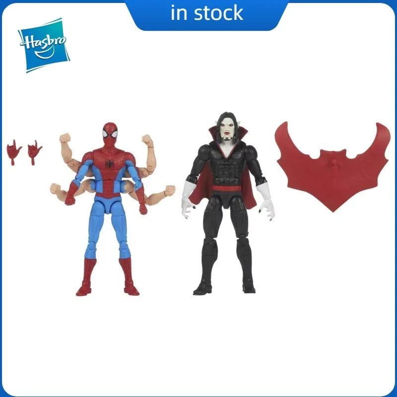 【Productos en stock】Figuras de acción originales de la serie Marvel Legends de Hasbro, Spider-Man vs Morbius, serie de figuras de acción coleccionables
