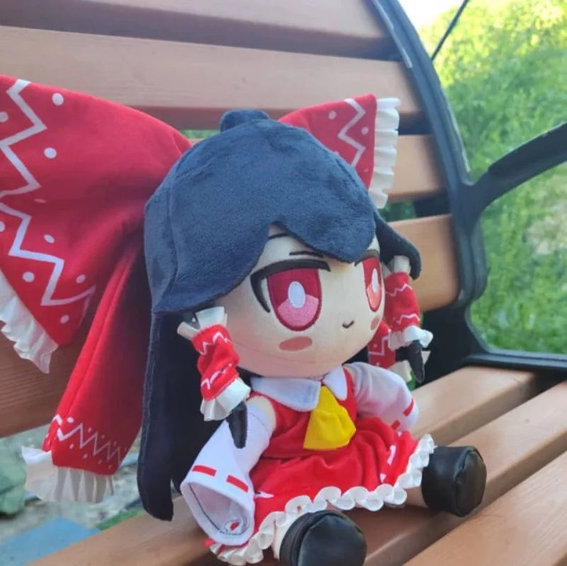 

Touhou Project Hakurei Reimu 30 см аниме мягкая плюшевая кукла тело одеваются мягкая игрушка сидячая поза подушка плюшевая очаровательный подарок