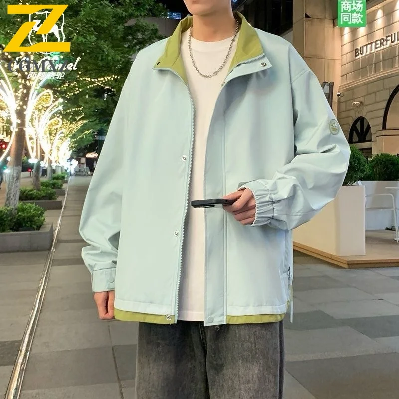 

COMXZ Men Jacket 2025 Streetwear Trendy Windproof Fashion Outdoor Camping Travel Tooling Jacket Wear on Both Sides Outerwear