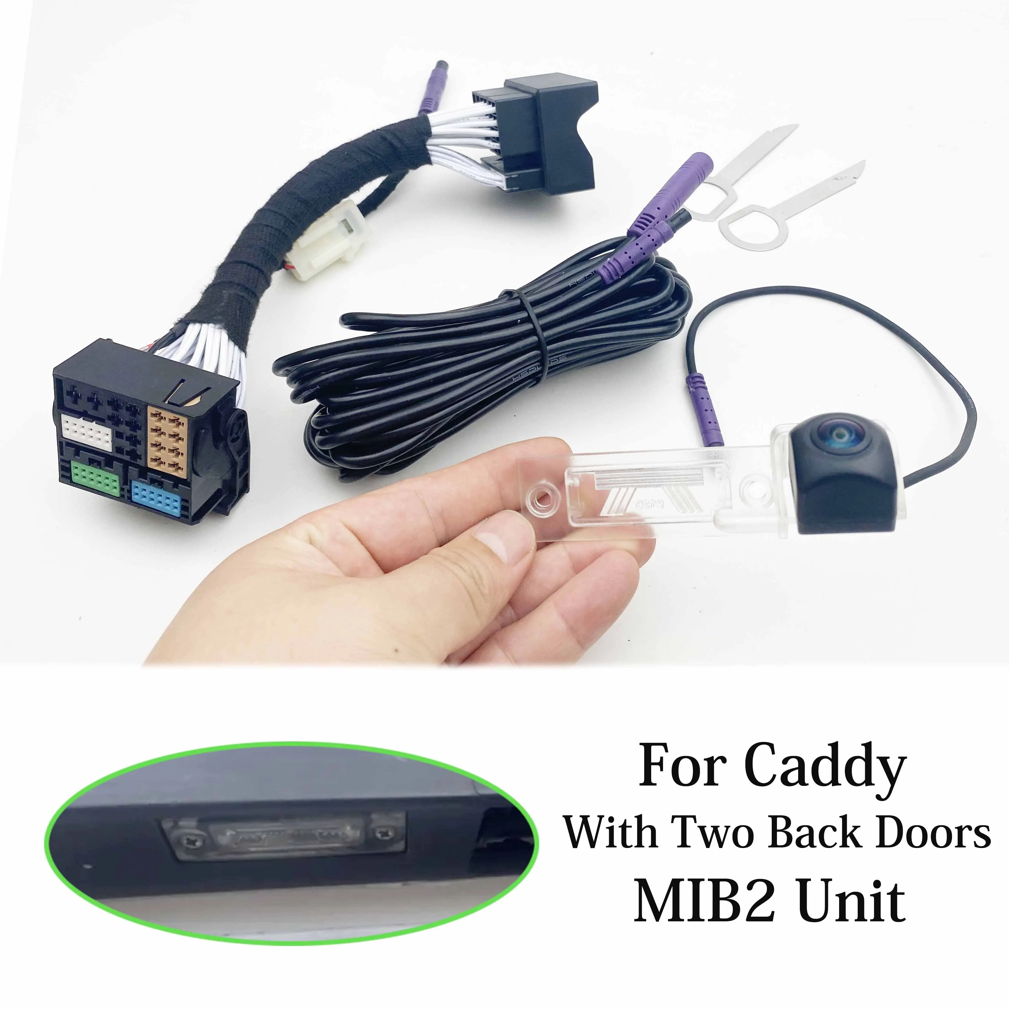 VKAUTO Car Camera For Vw Caddy 2K 2016~2020 Parking backup Camera Work With MIB2 Unit image 3