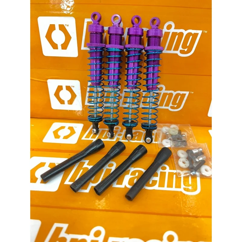 

HPI NItro MT2 1/10 Off Road Короткий грузовик Bigfoot Автомобильный металлический амортизатор с пылезащитным чехлом Регулировка витого зуба Жесткий мягкий