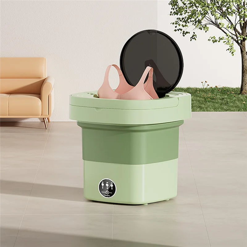 A88X Folding Washing Machine Portable Small Washing Machine Mini Underwear Cleaning Machine 8L(US Plug)