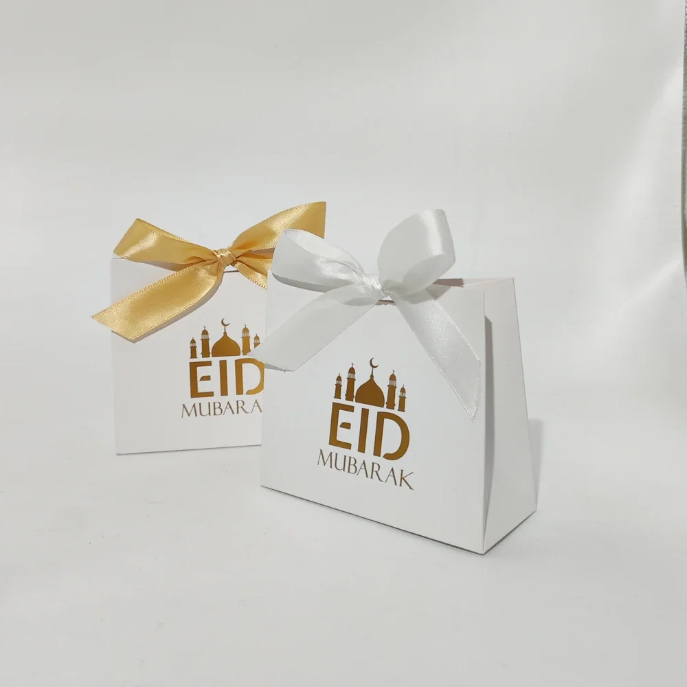 Eid Mubarak Box Chocolate Candy Boxes Ramadan Gift Packaging Box Ramadan Decor Islamic Muslim Festival Party Supplies