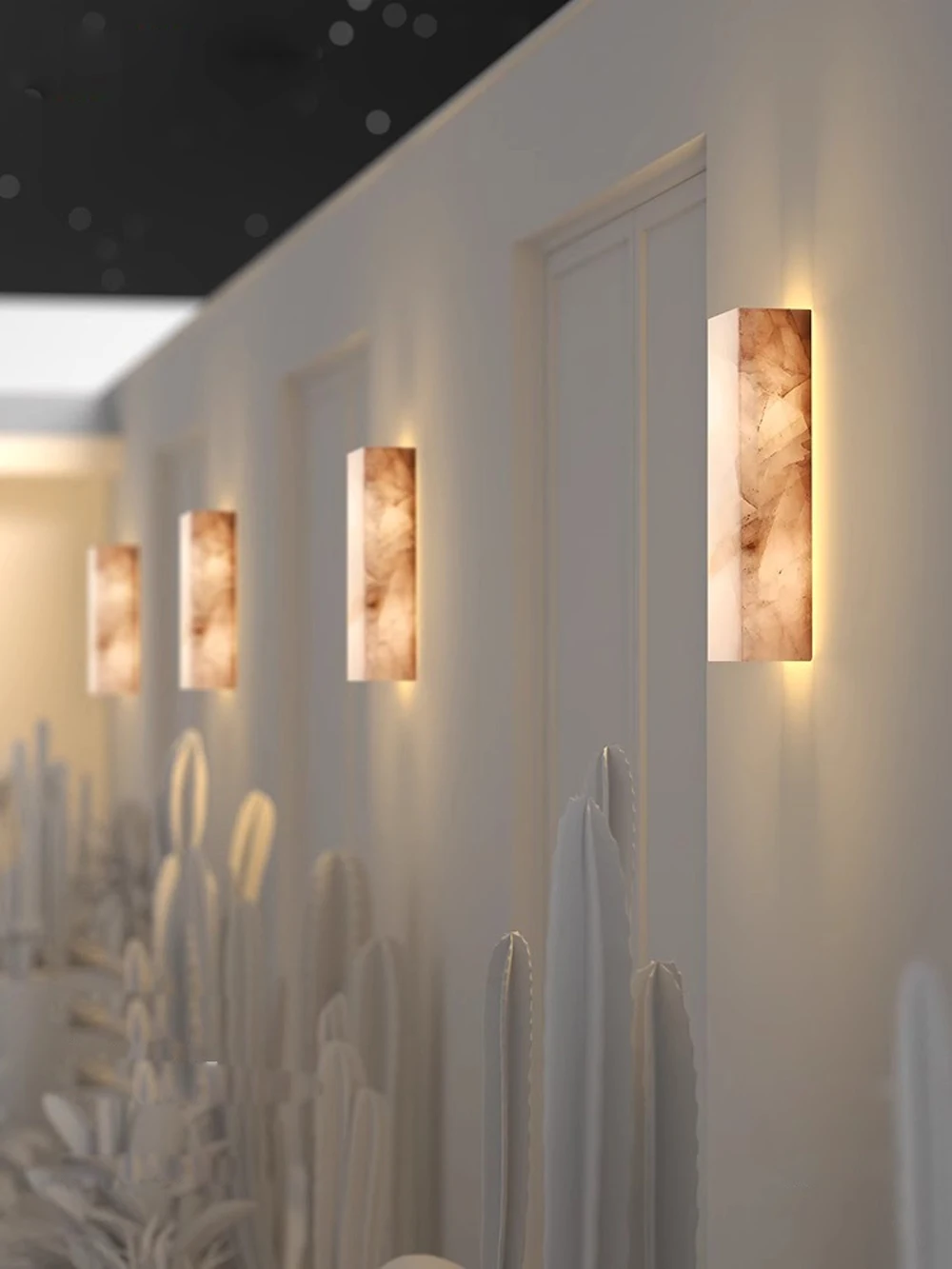 luz de parede led dimmable natural marble design lampada impermeavel ip65 candeeiro ao ar livre para porta frontal e quintal decoracao de casa 01