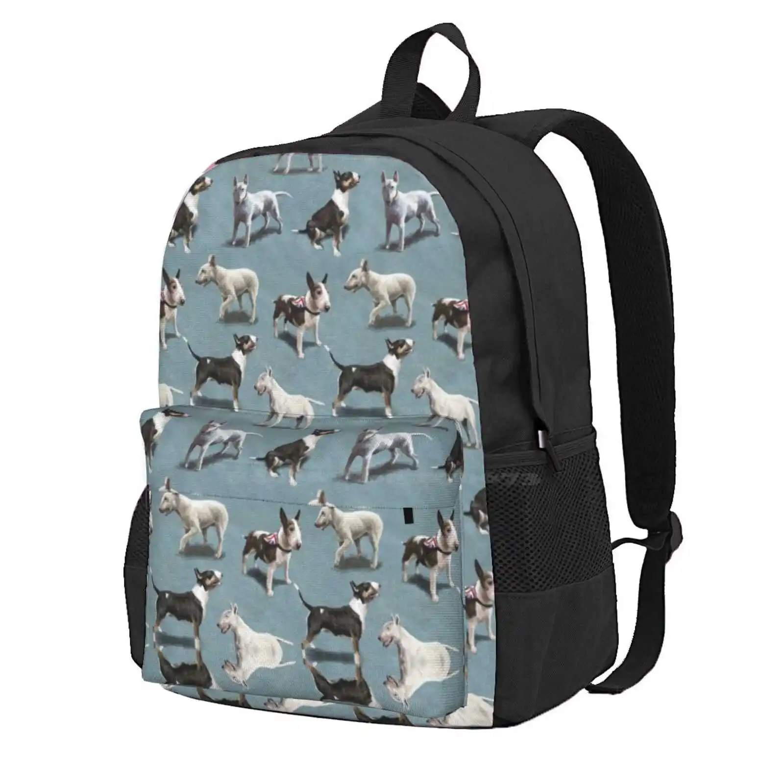 The Bull Terrier Hot Sale Schoolbag Backpack Fashion Bags Bullterrier Bull Terrier English Terriers Dog Puppy Staffy Pitbull