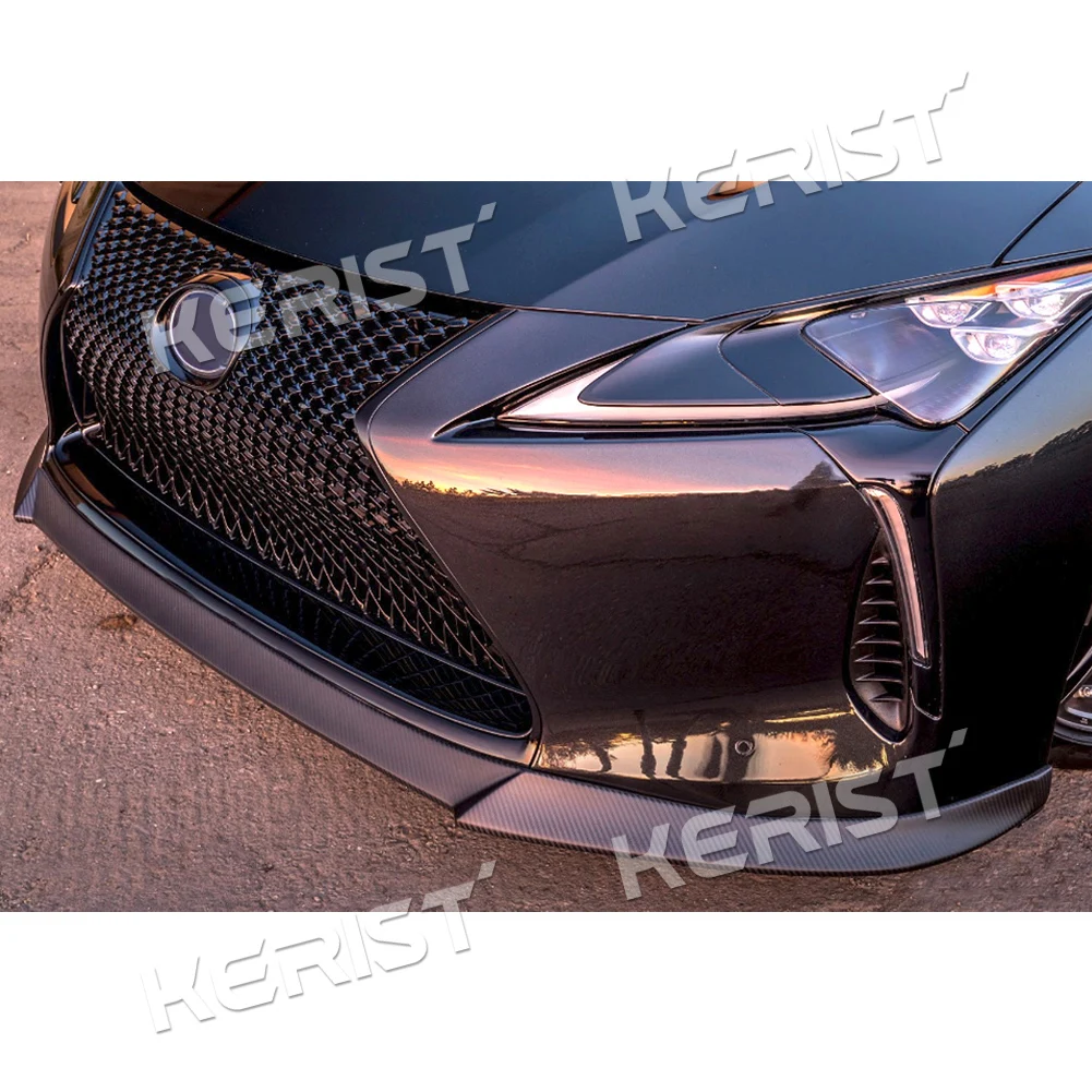 Carbon Fiber Front Lip 3pcs For 2017-2021 Lexus LC500 LC500H VRS V-LC