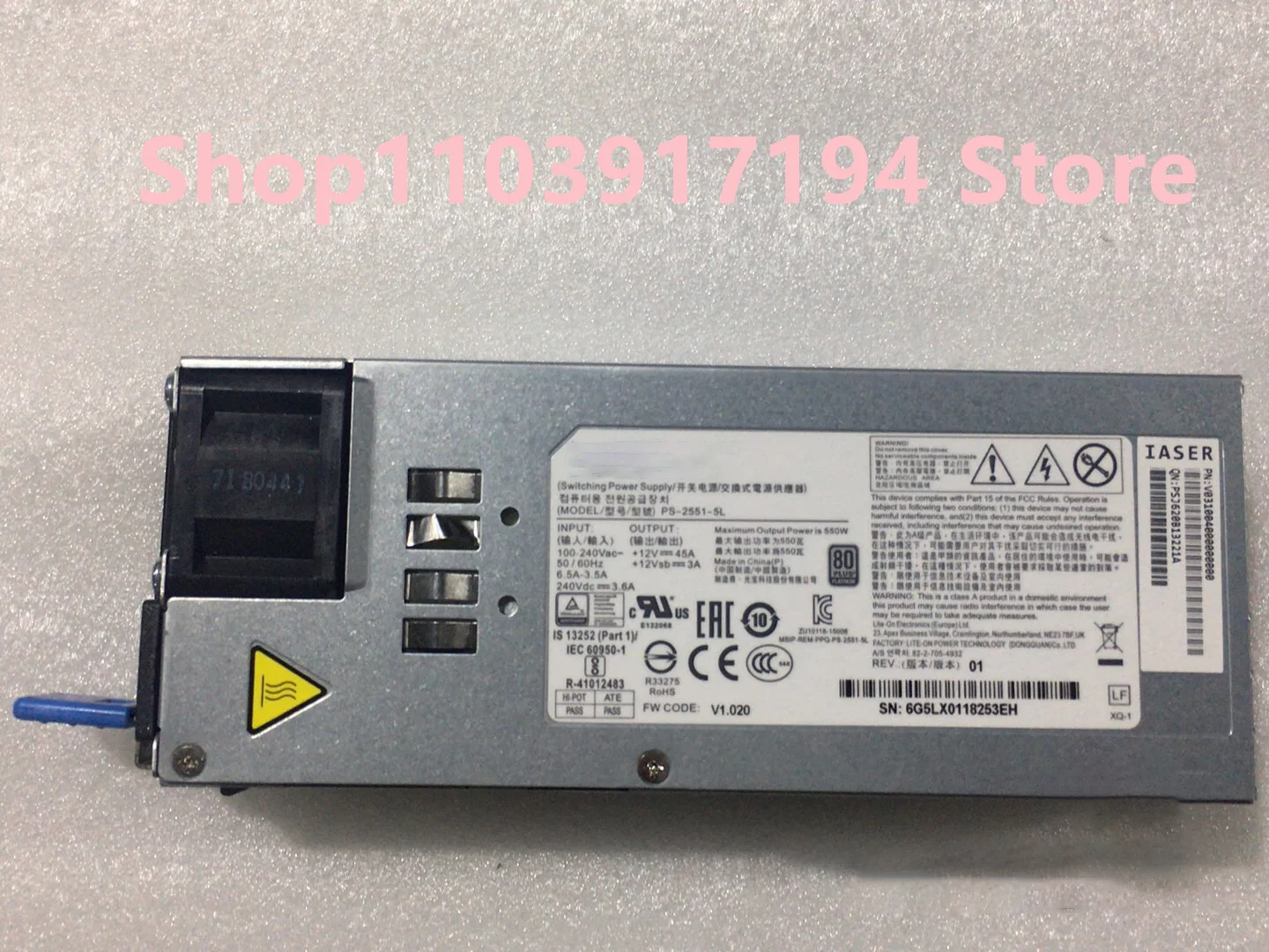 PS-2551-5L 550W Server power supply