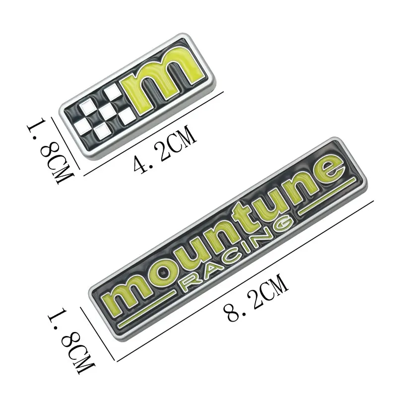 1PCS 3D Metal Performance M Logo Car Trunk Sticker Emblem For Ford focus MK1 MK2 MK3 MK4 ST RS Mountune Auto Accessories