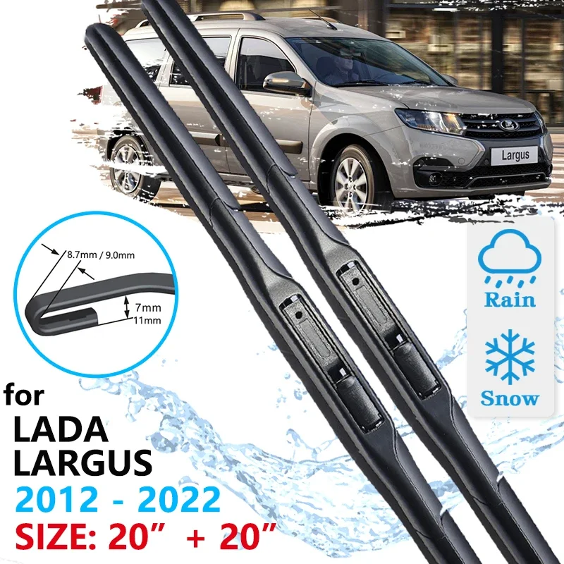 

Car Front Wiper Blade For Lada Largus Dacia Logan MCV 2012~2022 Windscreen Windshield Wipers Car Accessories 2021 2020 2019 2018