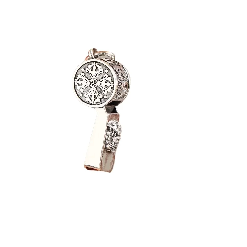 

Серебряный ретро-свисток, кулон, ожерелье, темперамент, индивидуальность, ниша, литературная универсальная цепочка на ключицу, ювелирные изделия