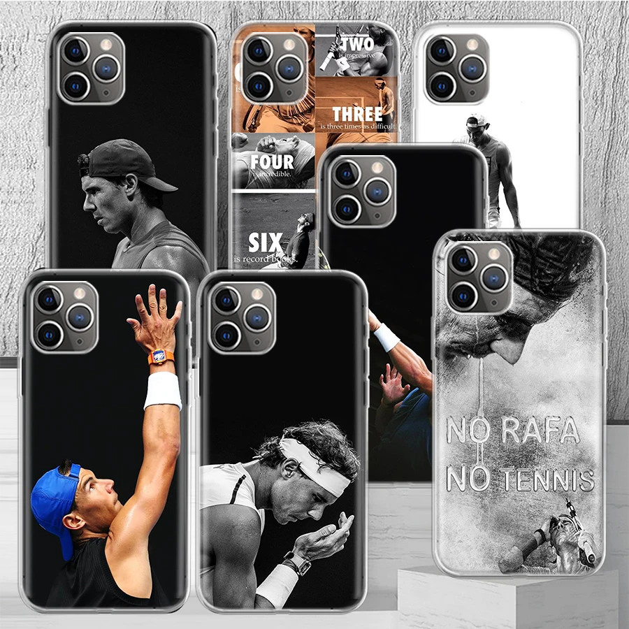 Rafael Nadal Tennis Phone Case Cover For iPhone 14 13 Pro 11 15 Art 12 XR X XS Max 7 8 6S Plus SE Soft Pattern Coque Funda