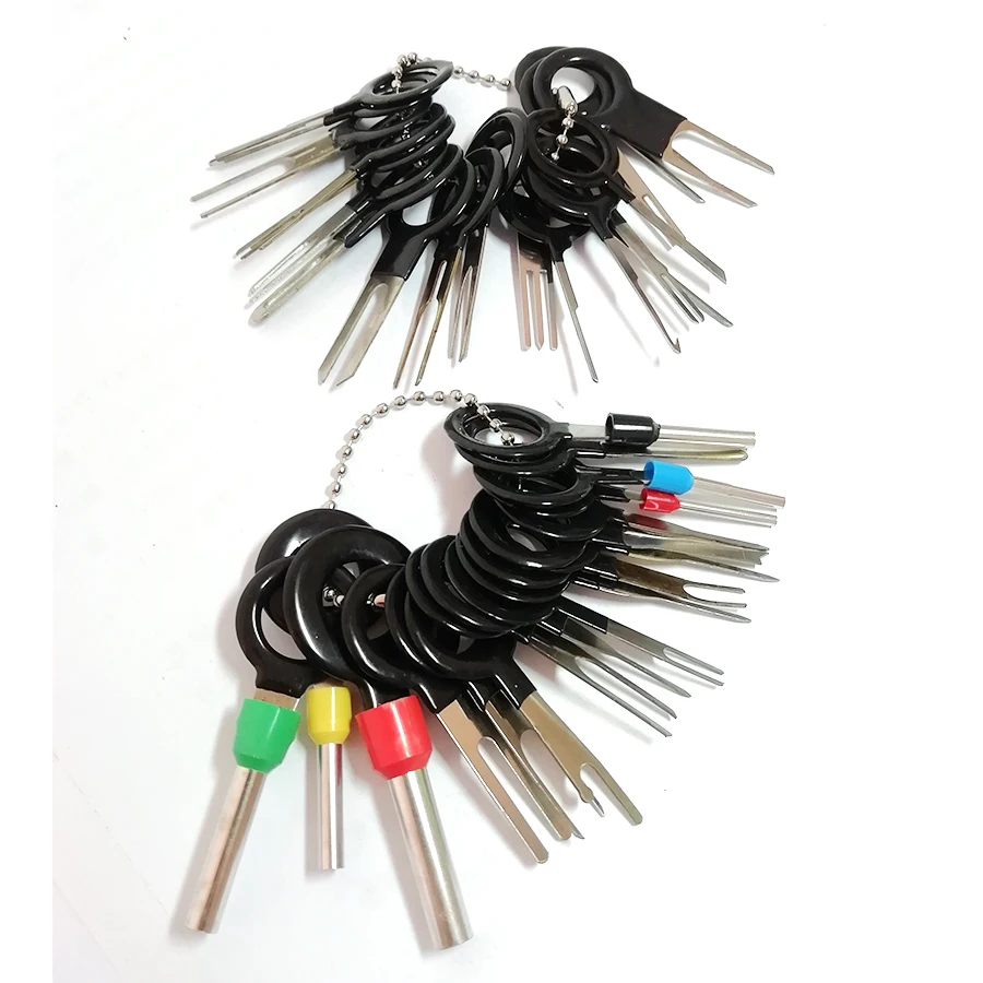 38pcs Car Terminal Removal Tool Terminal Picking Needle  Harness Repair Wiring Connector Pin Extractor Puller Tools