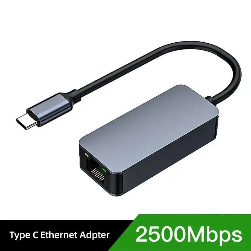 2500mbps Gaming Network Card Gigabit Driver Free USB 3.0 External Ethernet Cable To RJ45 Interface Typec LAN Ethernet Adapter