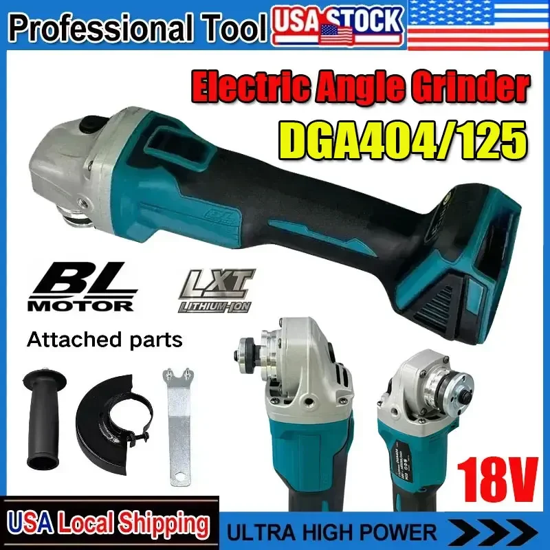 

Fit Makita DGA404 125/100mm Brushless Lithium Electric Angle Grinder Rechargeable Cutting Machine High Power Polishing Machine