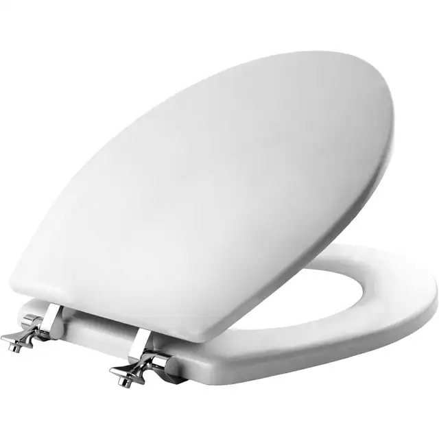 

Mayfair Asiento de Inodoro Round de Madera esmalada Edgewater en Blanco