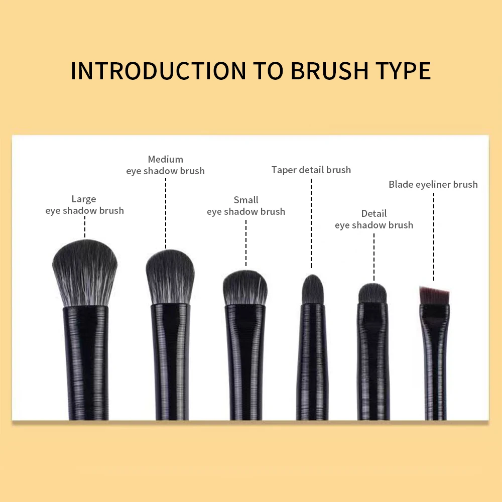 Ultra Detail Eye Makeup Brush Precision Eye Shadow Eyeliner Concealer Makeup Brushes Professional Tapered Smudge Cosmetic Tools