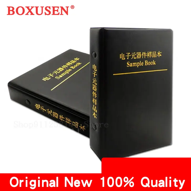 

170 Values 50pcs Each 8500pcs SMD Resistor Sample Book 0201 0402 0603 0805 1206 1% 0R~10M Ohm Resistors Assortment Kit