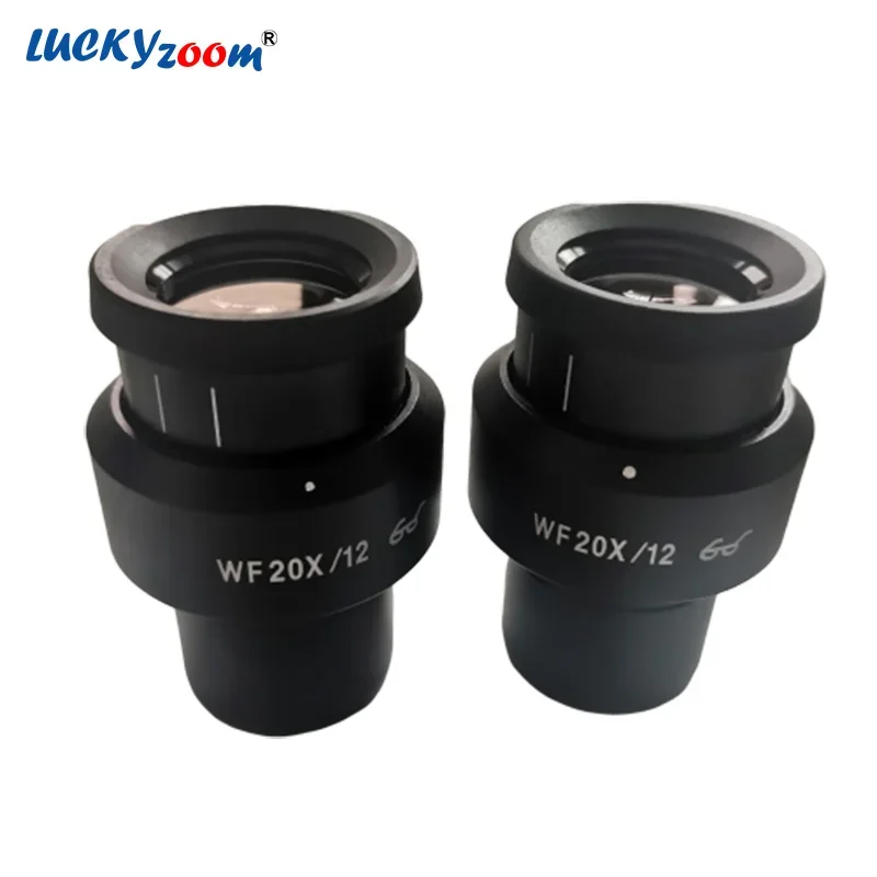 Adjustable Widefield Microscope Eyepiece 20X Binocular Trinocular Stereo Microscope Ocular 30MM Multiple Zoom Microscopio Len