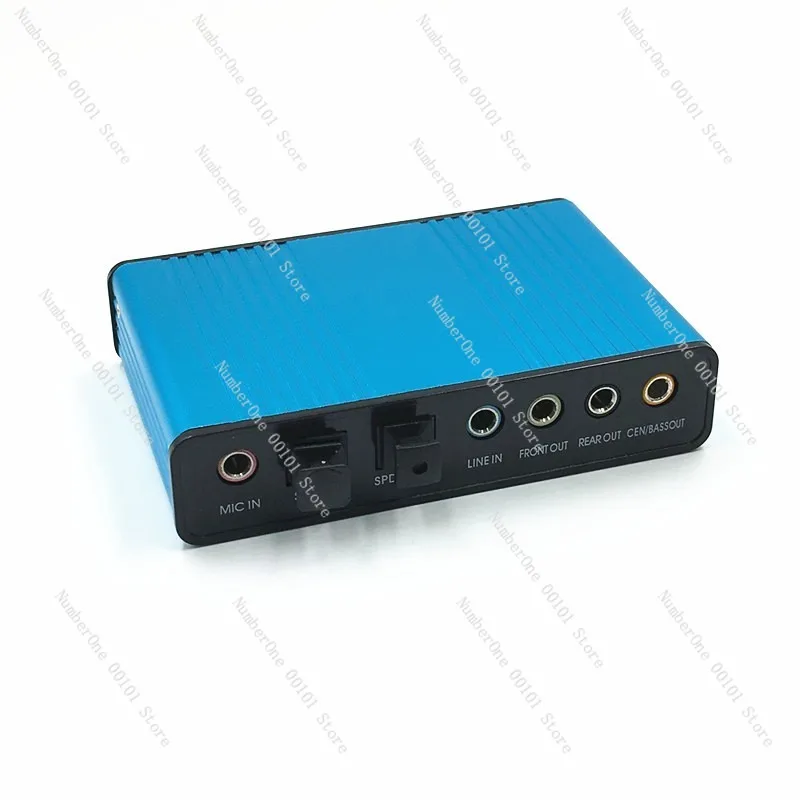 External USB Sound Card,Aluminum Alloy 7.1/5.1 Channel Mixer for Gaming and Karaoke,Optical Fiber Audio Interface Sound Card