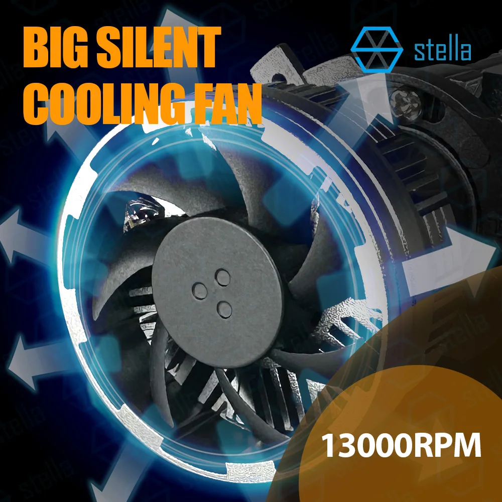 ستيلا 1 مجموعة عالية الطاقة 120 واط الجيل الثالث H4/HB2 LED عدسة صغيرة العارض المصباح لمبة للسيارات/المحرك السوبر مشرق 300000LM