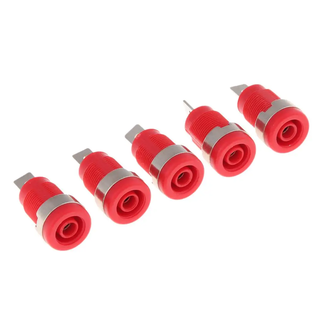 

4mm Banana Test Connector Copper Nickel Plated Socket for Electronics Experiment DIY Audio Device