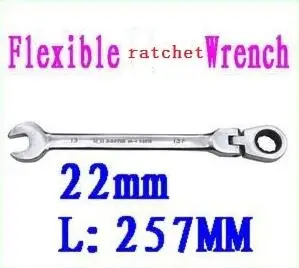 

BESTIR taiwan CRV steel 22mm flexible ratchet tool spanners 180degree mechanical repair tool NO.53522 freeshipping