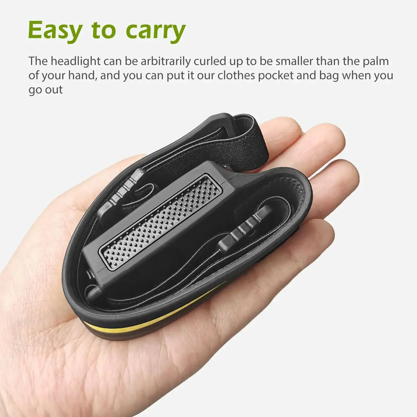 Linterna frontal con Sensor LED recargable por USB XPE + linterna COB con batería integrada para acampar al aire libre, linterna para pesca