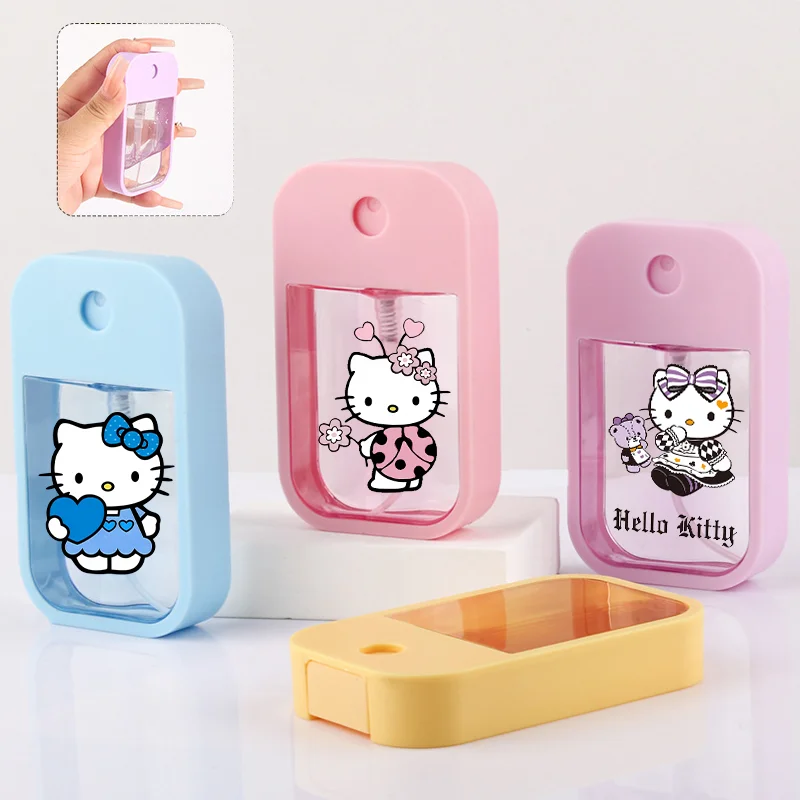 

45ML Hello Kitties Plastic Card Bottle Kawaii Anime Ins Water Mist Spray Bottle Perfume Hand Sanitizer Oral Spray Sprayer Gift