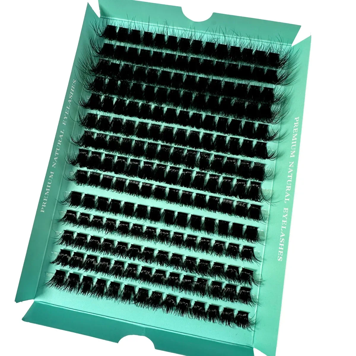 160D 8-20mm 5D Puszyste Grube Miękkie Pojedyncze Kępki DIY do Przedłużania Rzęs D Curl 280 szt. Naturalne Segmentowe Rzęsy Narzędzia do Makijażu