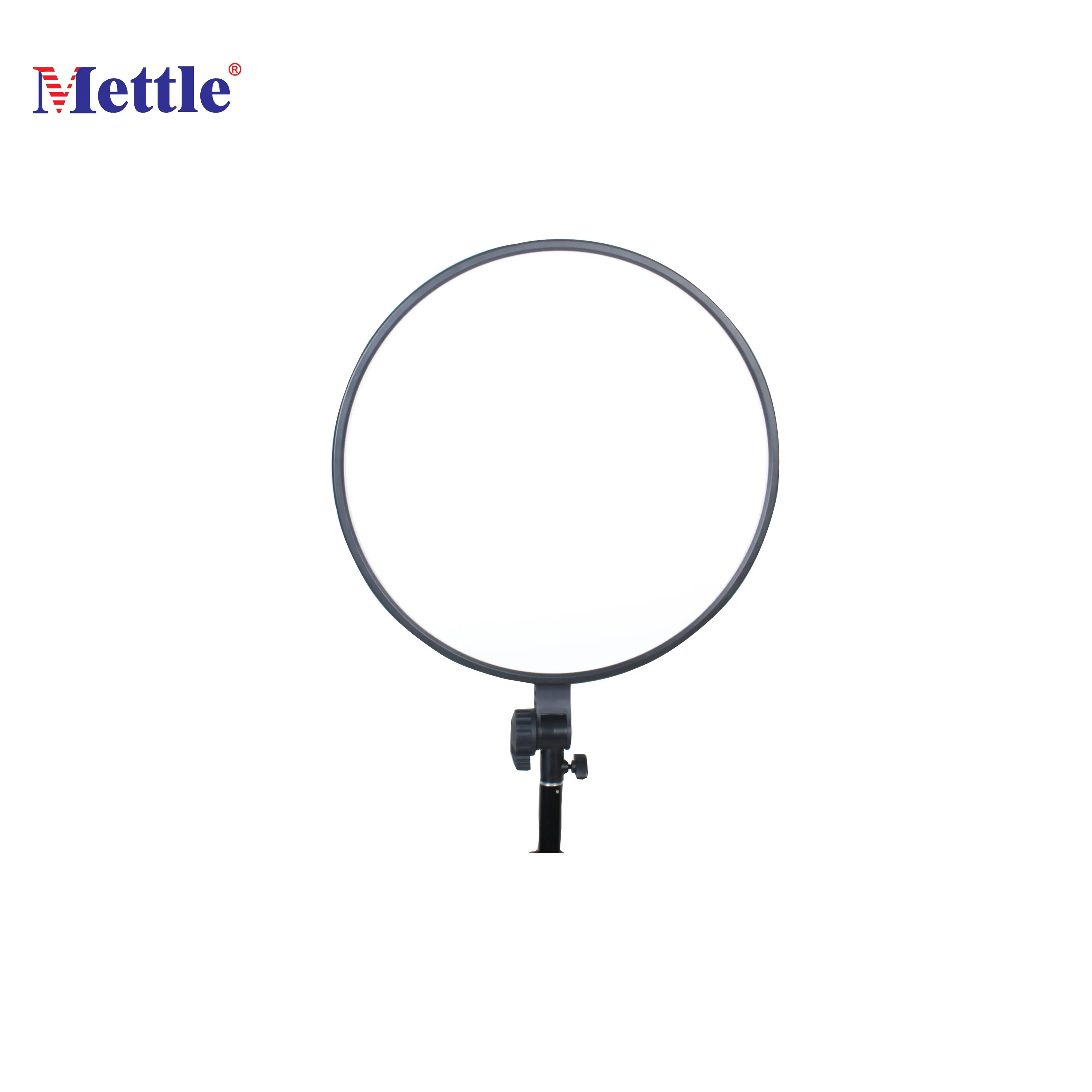 battery powered camera video led panel light round photo studio photography