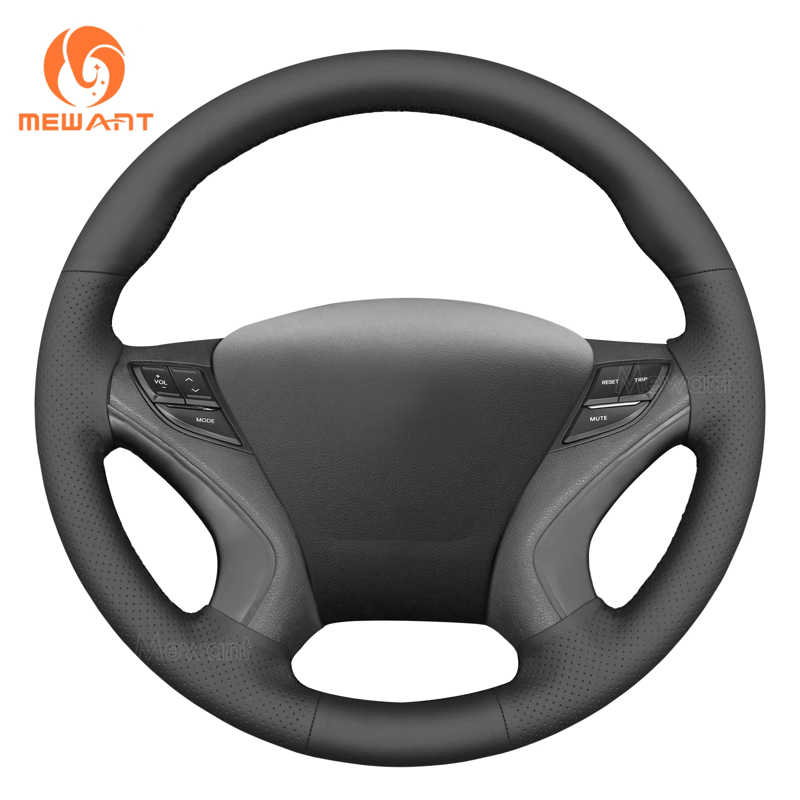 

MEWANT Genuine leather Car Steering Wheel Cover for Hyundai Sonata 2011-2014