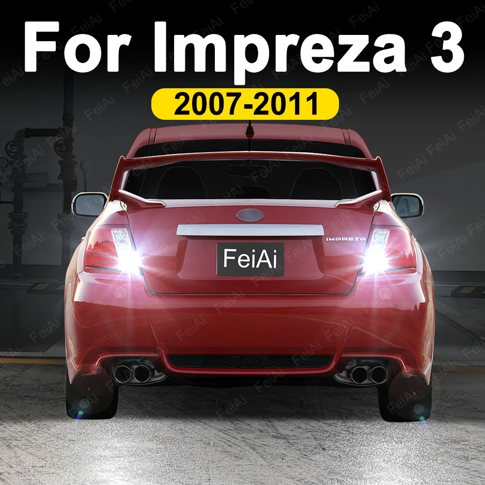 For Subaru Impreza 3 Gen LED Reverse Lights 2007 2008 2009 2010 2011 Impreza Accessories Reversing LED Backup Light Back up Bulb