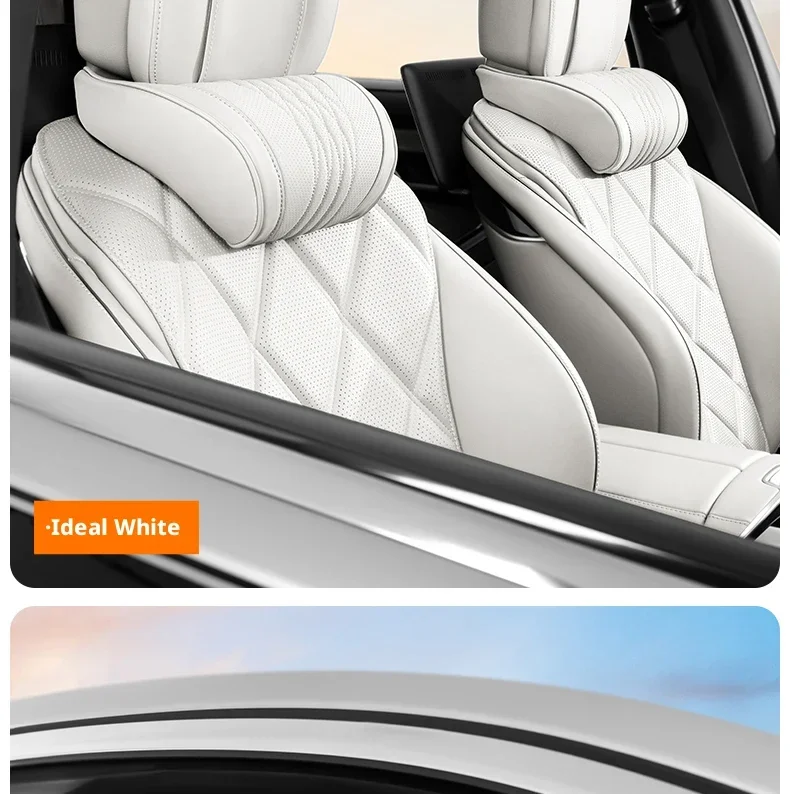 Schwarz/weißes Auto-Kopfstützen-Nackenstützkissen für Tesla Model 3 Model Y, Nackenstützkissen, 1 Stück/2 Stück – Detail 24