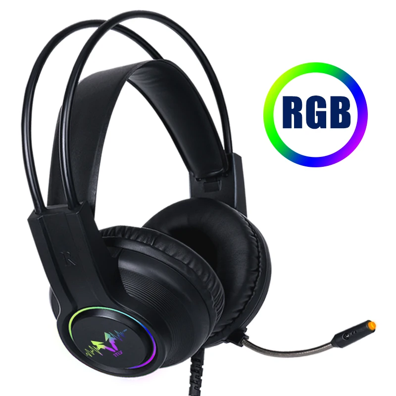 Jogos de jogos fones de ouvido com 7.1 microfone com fio jogos fone de ouvido jogo fones com fio para pc gamer computador portátil ps4 xbox um