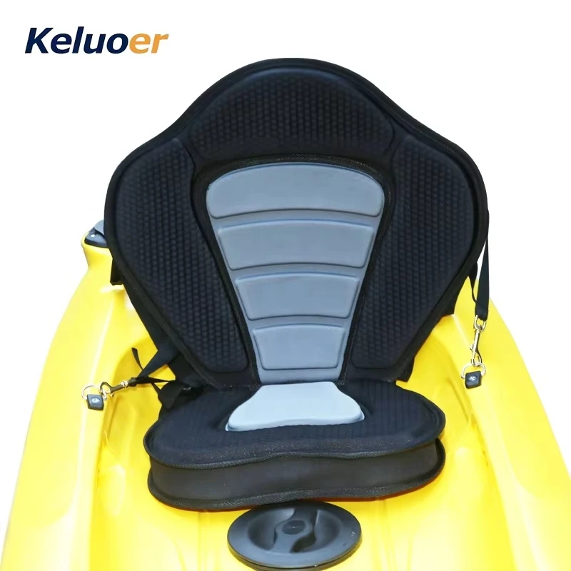 

New Kayak Backrest Boating Seat Luxury Adjustable Padded Kayak Seat Back With Detachable Canoe Backrest Seat Bag