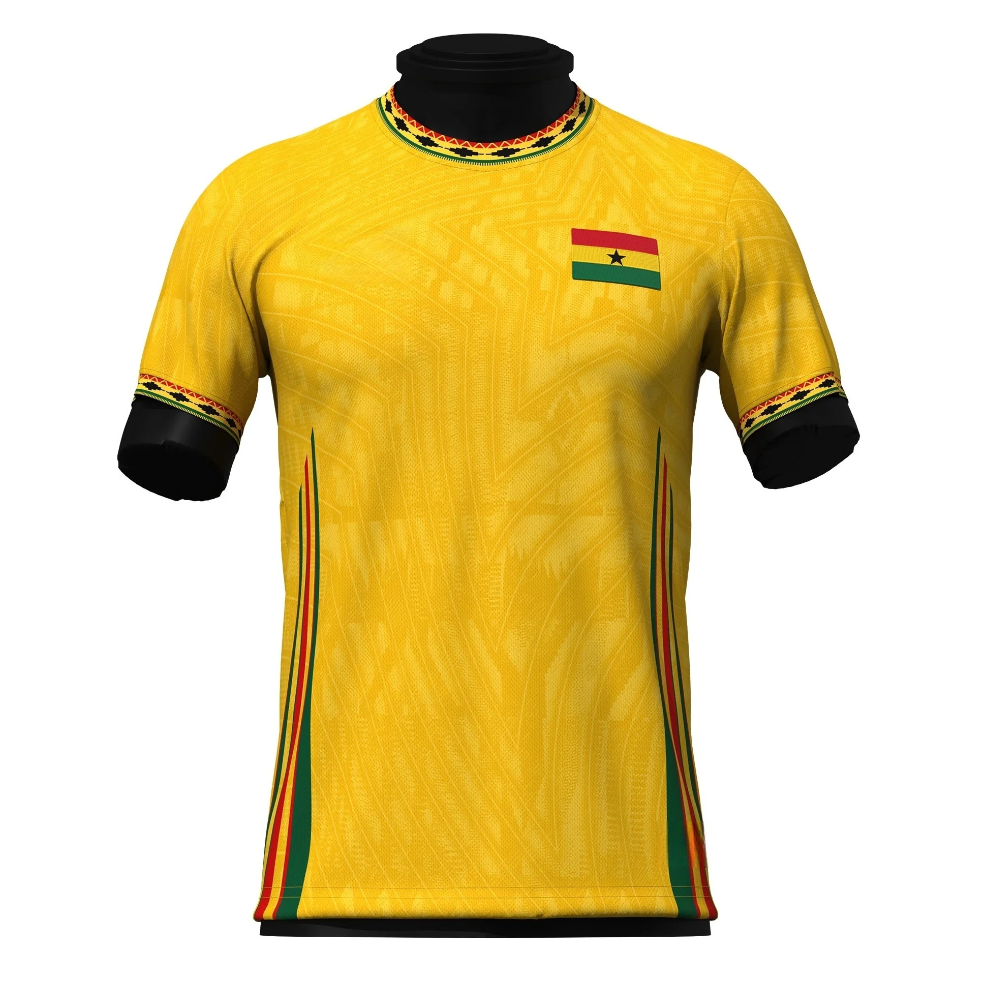 Maillot de football à séchage rapide 2026, imprimé thème Ghana, pour fans, entraînement sportif, homme, assorti pour la famille
