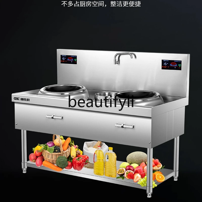 

Commercial Induction Stir-fry Cooker High Power 15KW Induction Cooker Restaurant Stir-fry Induction Cooker Hotel