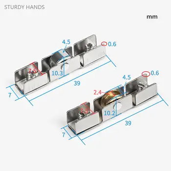 8 nejlepší prodej hliníková posuvná okenní kolečka - №4