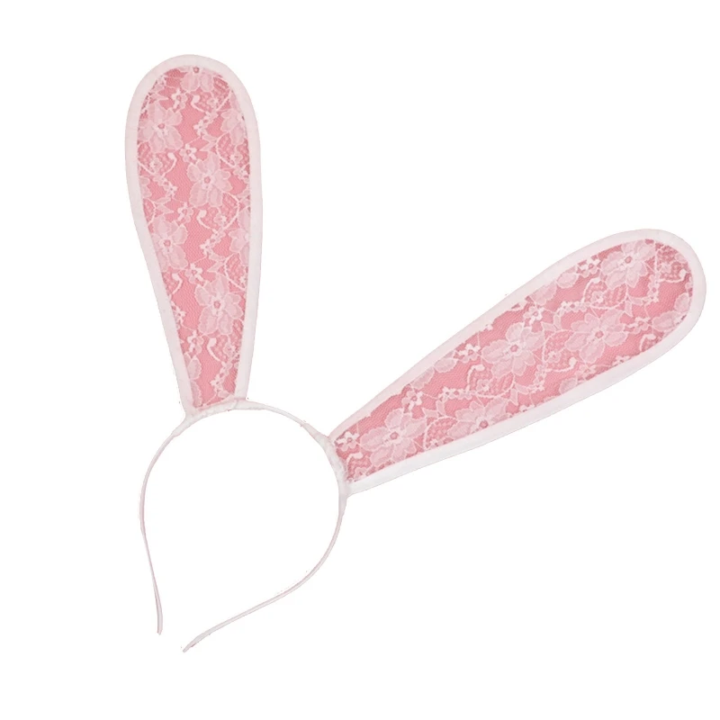 Animal Ears Hair Hoop Bunny Ears Hairband Rabbit Ears Headband Sexy Lace Hair Hoop Theme Party Performance Drop Shipping