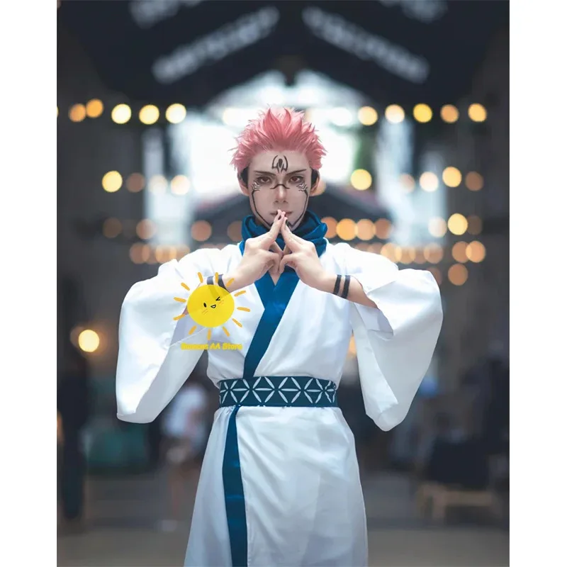 2025 11 أزياء أنيمي ريومين سوكونا ملك الملعون التأثيرية كيمونو الوشم الدعاوى Jujutsu Kaisen كرنفال الهالوين كوس الإعلان