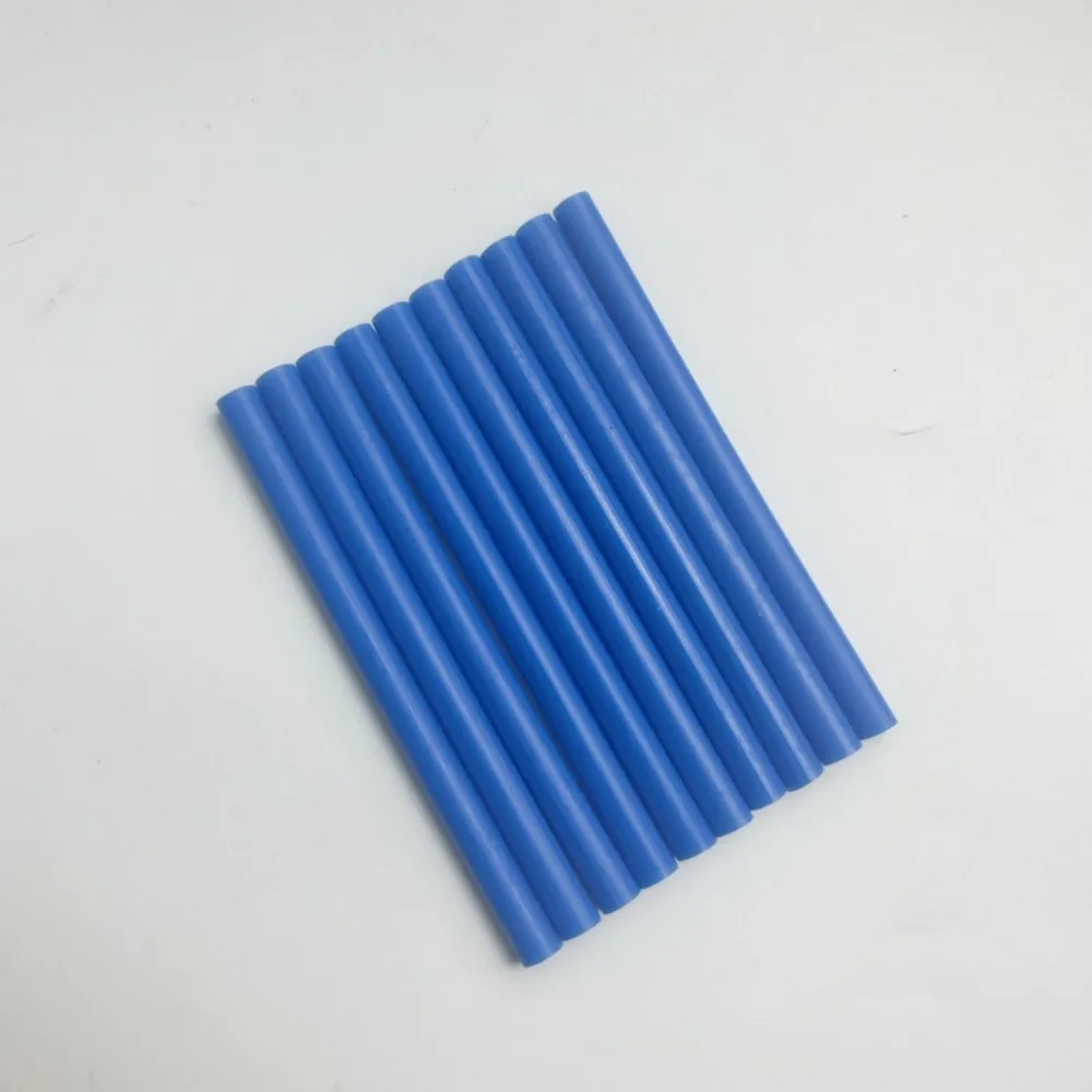 20pcs Gradient Blue Colour System 7mm*100mm Hot Melt Glue Sticks For Glue Gun Craft Phone Case Album Repair Accessories Adhesive