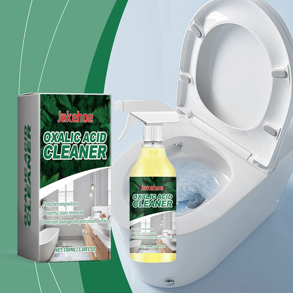 Highly Effective Oxalic Acid Toilet Cleaner Deep Cleans Urine Hard Water Scale Rust Bathroom Deep Cleaning Restroom Maintenance