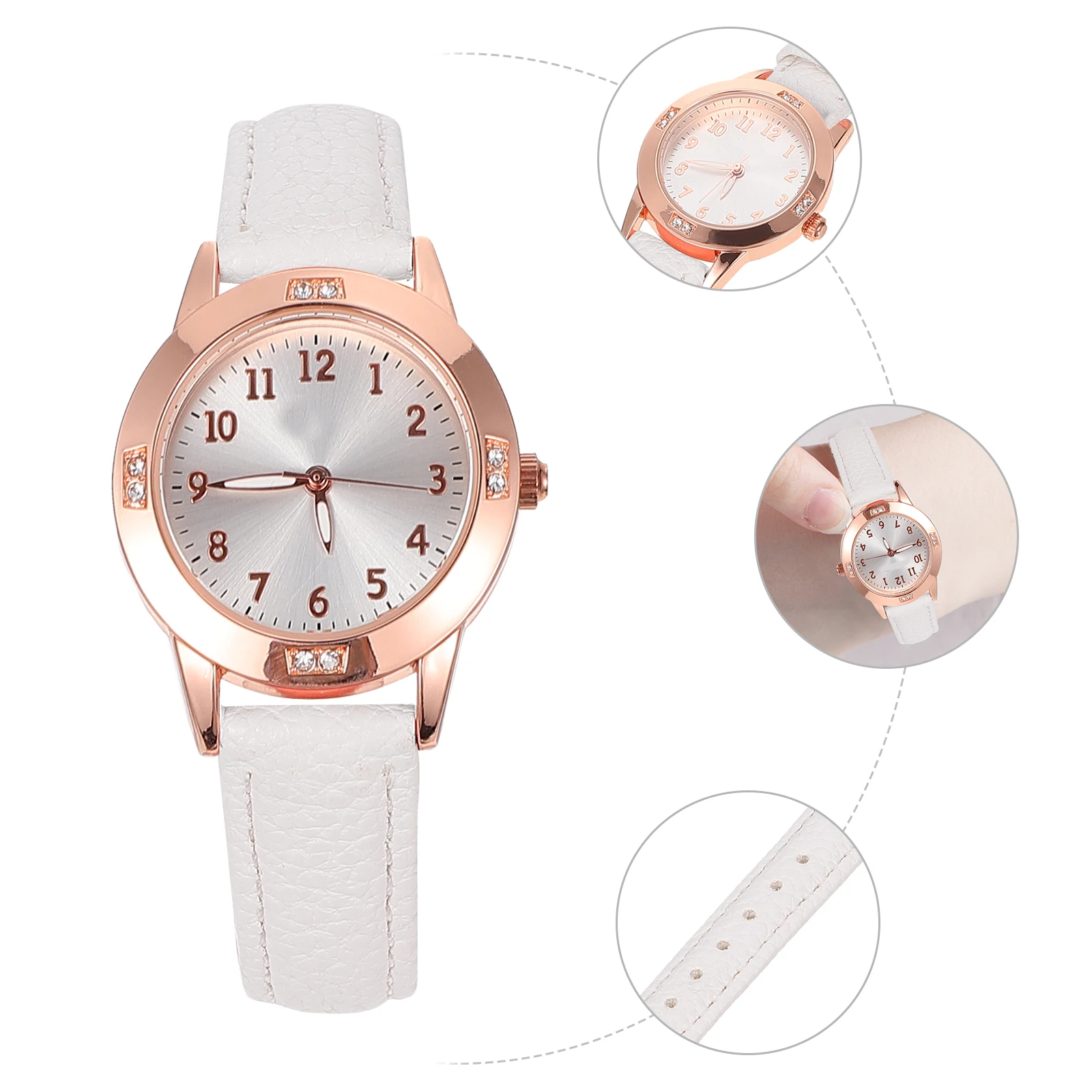 

Ladies Watch Luminous Waterproof Women's Watches for Quartz Movement Wrist Child