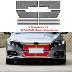 Auto Middle Insect Screening Mesh Front Grille Insert Net Anti-mosquito Dust For Honda Accord 10th 2018 2019 2020 2021