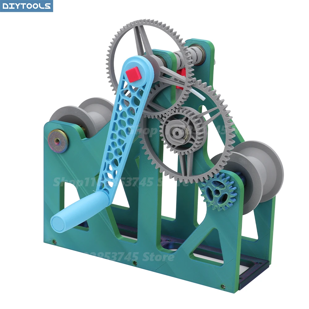 3D Filament Wire Winder Coiler Printing Consumables Reel Rewinder Manual/Electric Spool Rewinding Machine Hand Crank PETG DIY