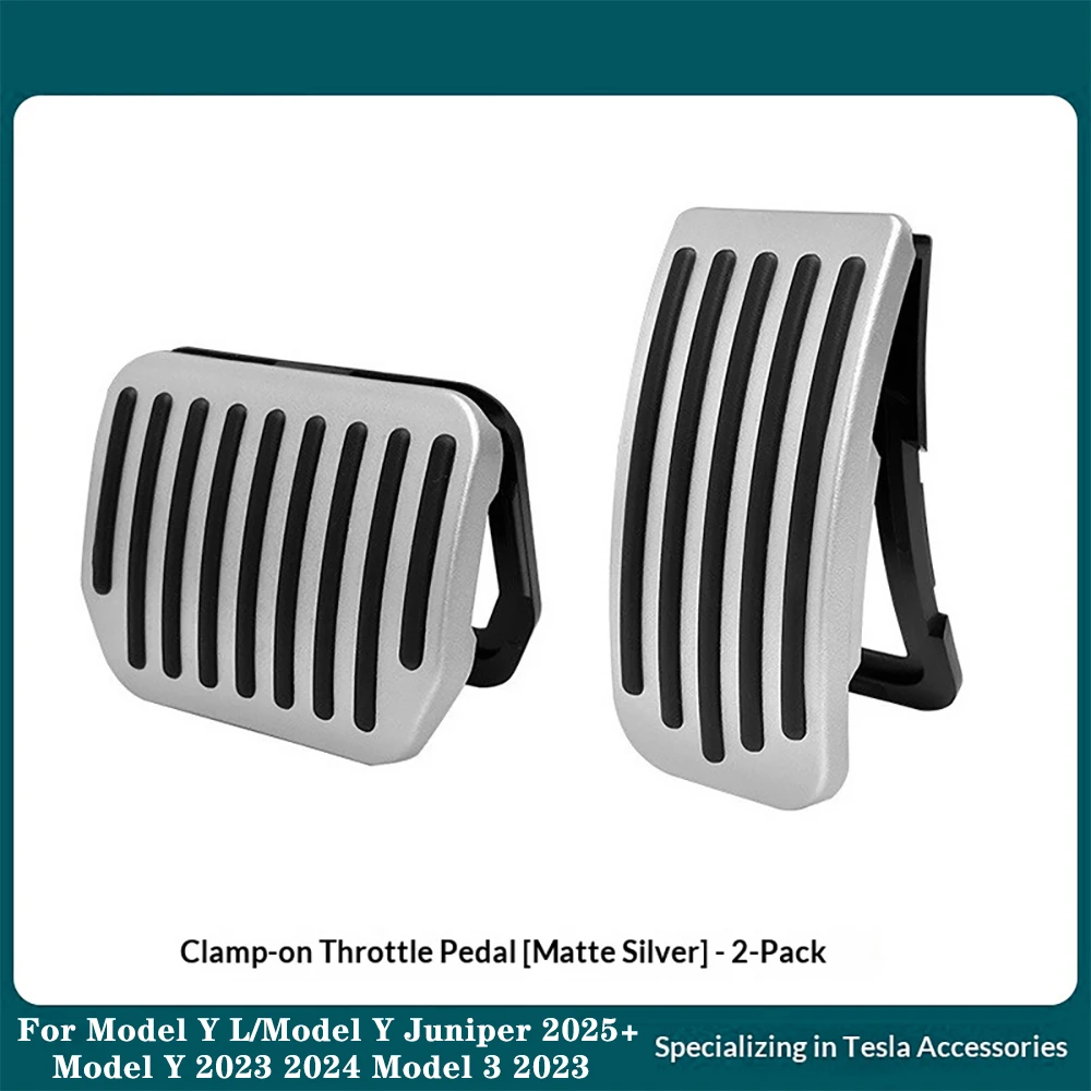 For Tesla Model Y 2023-2024 Model 3 Highland 2024-2025 Model Y Juniper 2025 Accelerator Brake Pedal Anti Slip Foot Rest Cover