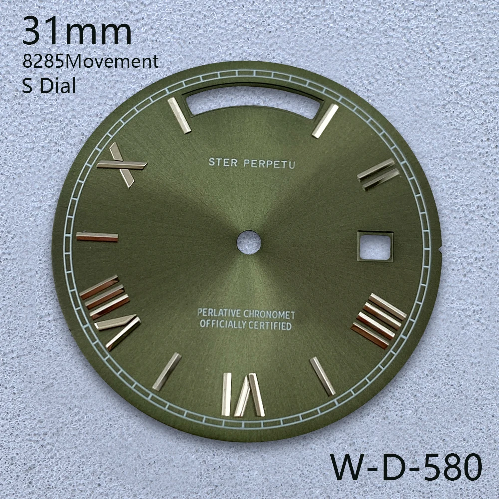 Циферблат с логотипом S, 31 мм, подходит для механизма 8285, высококачественные часы с циферблатом Sunray, модифицированные аксессуары
