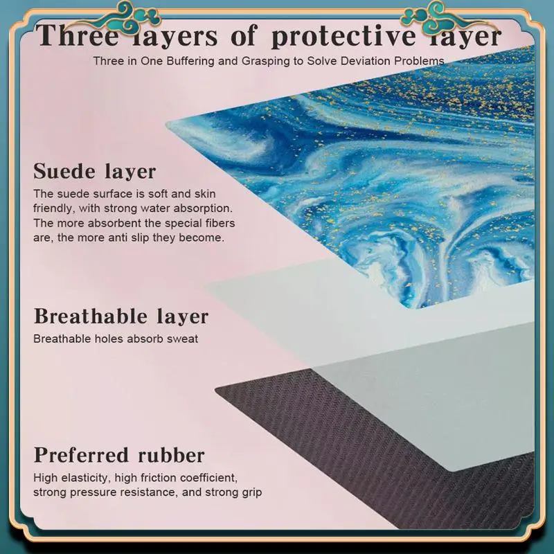 ABMV-Pilates Core Mattress Sweat-Absorbent And Non-Slip Home Fitness Yoga Mat For Balance Training And Pilates Workouts