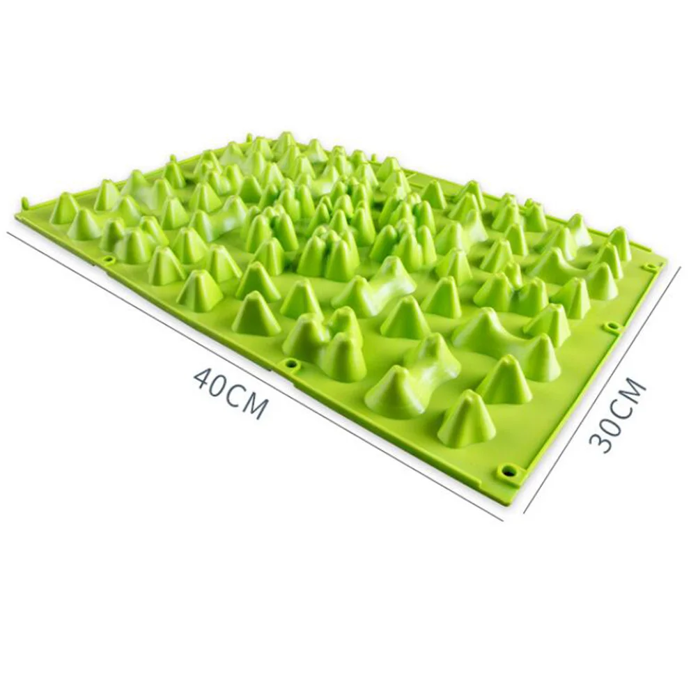 

4Pcs Foot Massage Mat Reflexology Acupressure Tpe Pad Promote Blood Circulation Tension Relief Massaging Plate Home Office